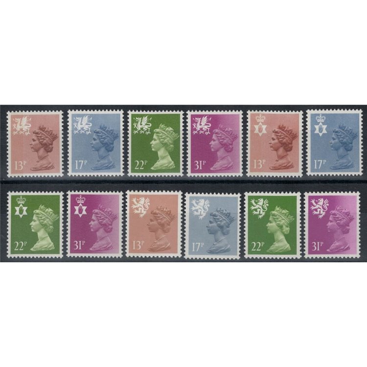 GRAN BRETAGNA 1984 Emblemi regionali 12v MNH**