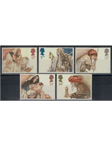 GREAT BRITAIN 1984 Christmas 5v MNH**