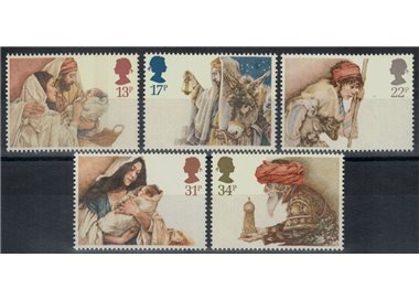 GRAN BRETAGNA 1984 Natale 5v MNH**