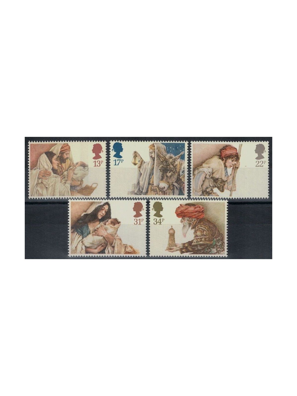 GRAN BRETAGNA 1984 Natale 5v MNH**