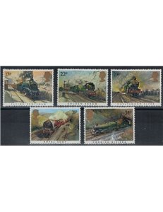 GREAT BRITAIN 1985 Steam Trains 5v MNH**
