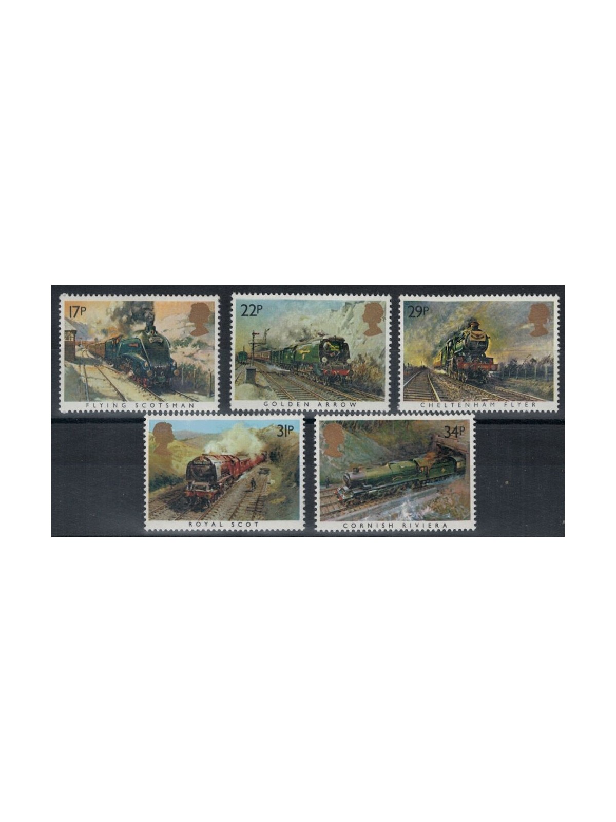 GREAT BRITAIN 1985 Steam Trains 5v MNH**