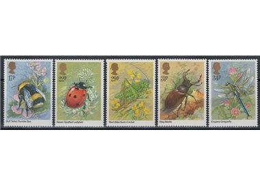 GRAN BRETAGNA 1985 Insetti 5v MNH**