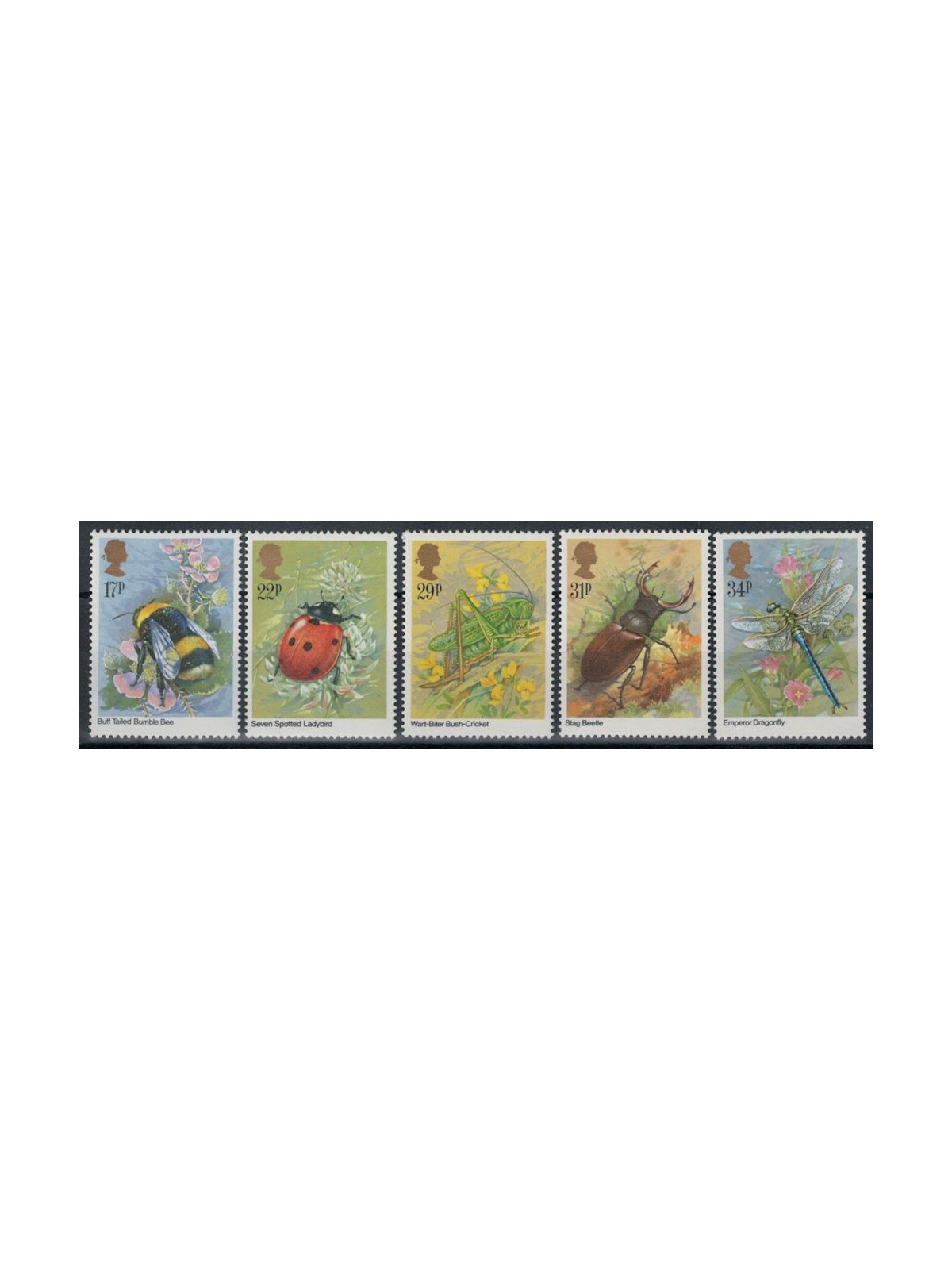 GRAN BRETAGNA 1985 Insetti 5v MNH**