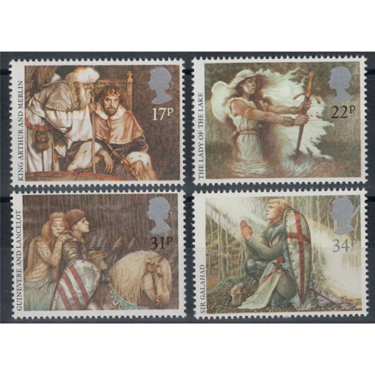 GRAN BRETAGNA 1985 Re Artù 4v MNH**