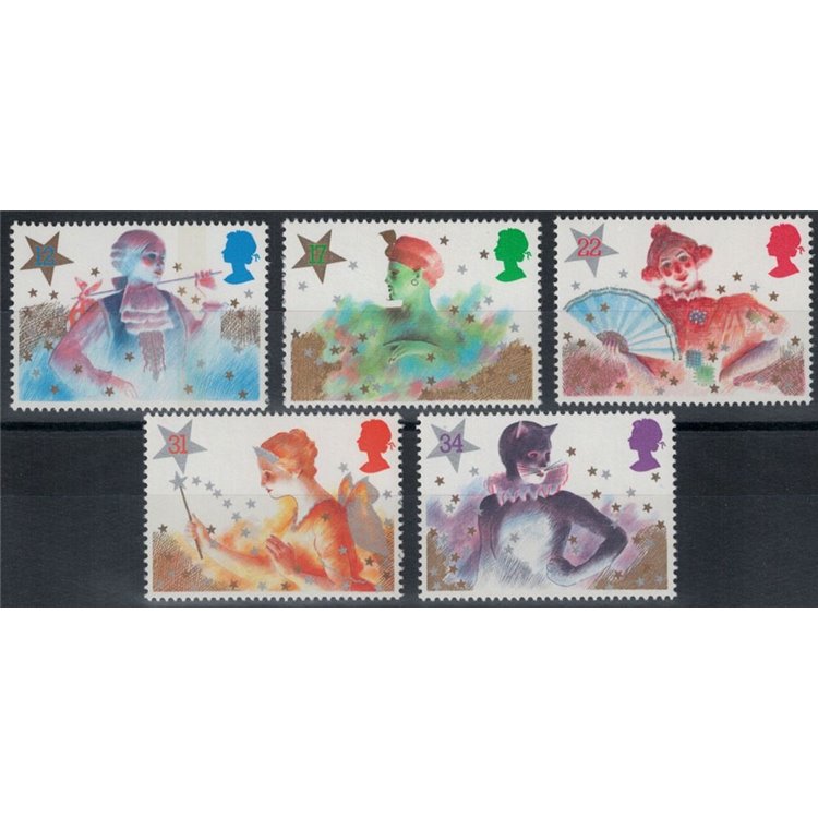 GRAN BRETAGNA 1985 Natale 5v MNH**