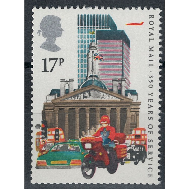 GREAT BRITAIN 1985 British Postal Service Anniversary, 17p D reverse MNH**