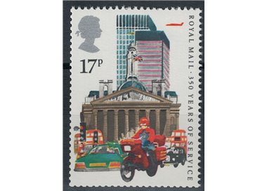 GREAT BRITAIN 1985 British Postal Service Anniversary, 17p D reverse MNH**
