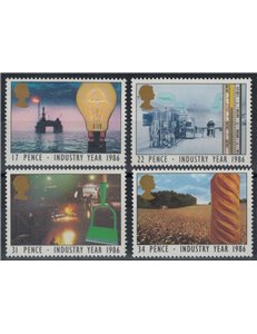 GREAT BRITAIN 1986 Year of Industry 4v MNH**