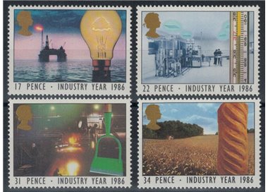 GRAN BRETAGNA 1986 Anno dell'industria 4v MNH**