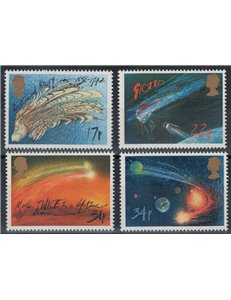 GRAN BRETAGNA 1986 Cometa di Halley 4v MNH**