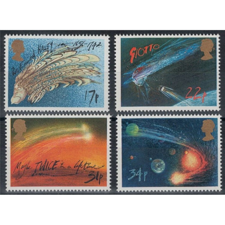 GREAT BRITAIN 1986 Halley's Comet 4v MNH**