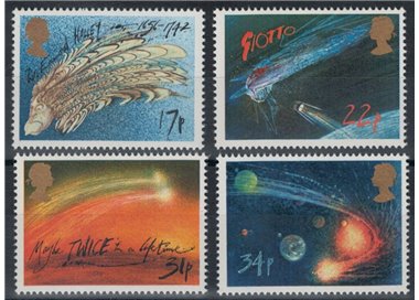 GRAN BRETAGNA 1986 Cometa di Halley 4v MNH**