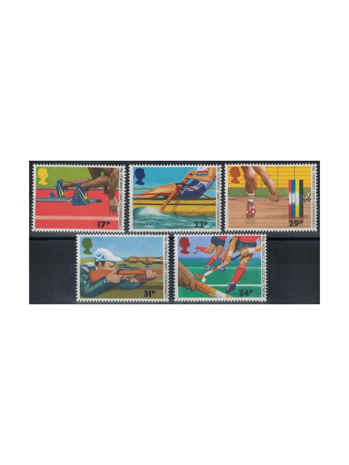 GREAT BRITAIN 1986 Commonwealth Games 5v MNH**