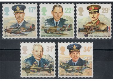 GRAN BRETAGNA 1986 Royal Air Force 5v MNH**