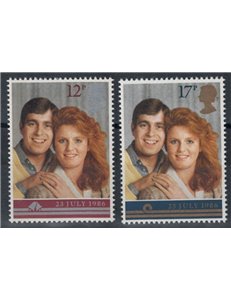 GREAT BRITAIN 1986 Royal Wedding 2v MNH**