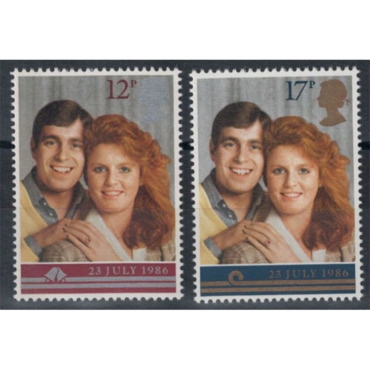 GREAT BRITAIN 1986 Royal Wedding 2v MNH**