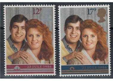 GREAT BRITAIN 1986 Royal Wedding 2v MNH**