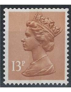 GREAT BRITAIN 1986 Elizabeth II, 13p star reverse MNH**