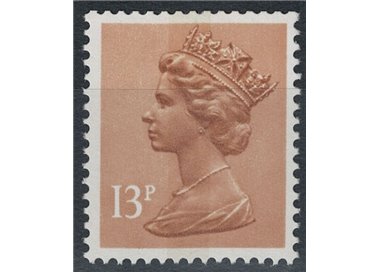 GRAN BRETAGNA 1986 Elisabetta II, 13p stella retro MNH**