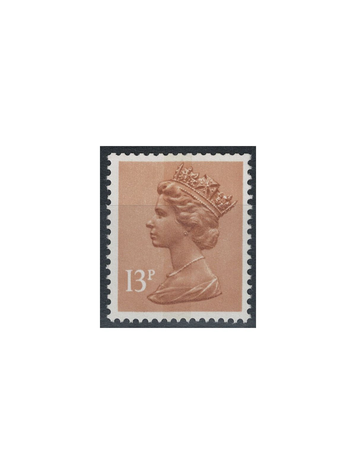 GREAT BRITAIN 1986 Elizabeth II, 13p star reverse MNH**