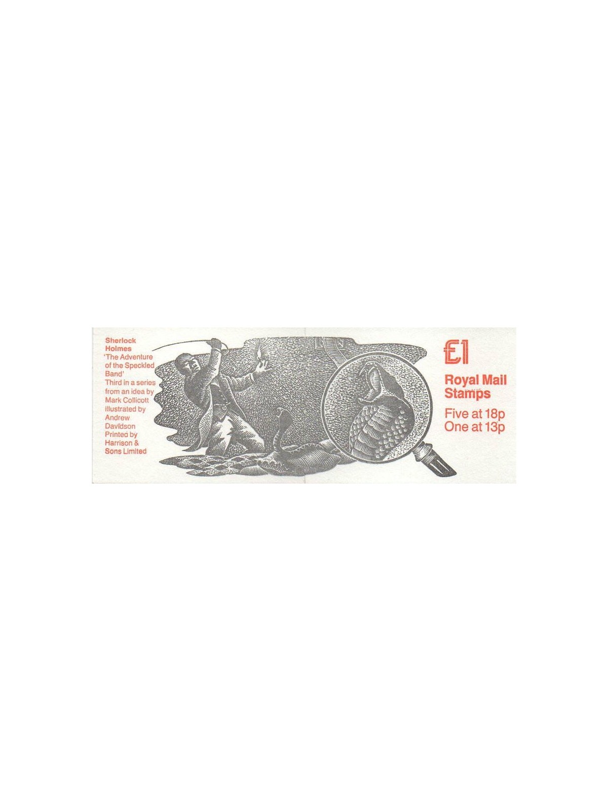 GRAN BRETAGNA 1987 Sherlock Holmes III LB MNH**