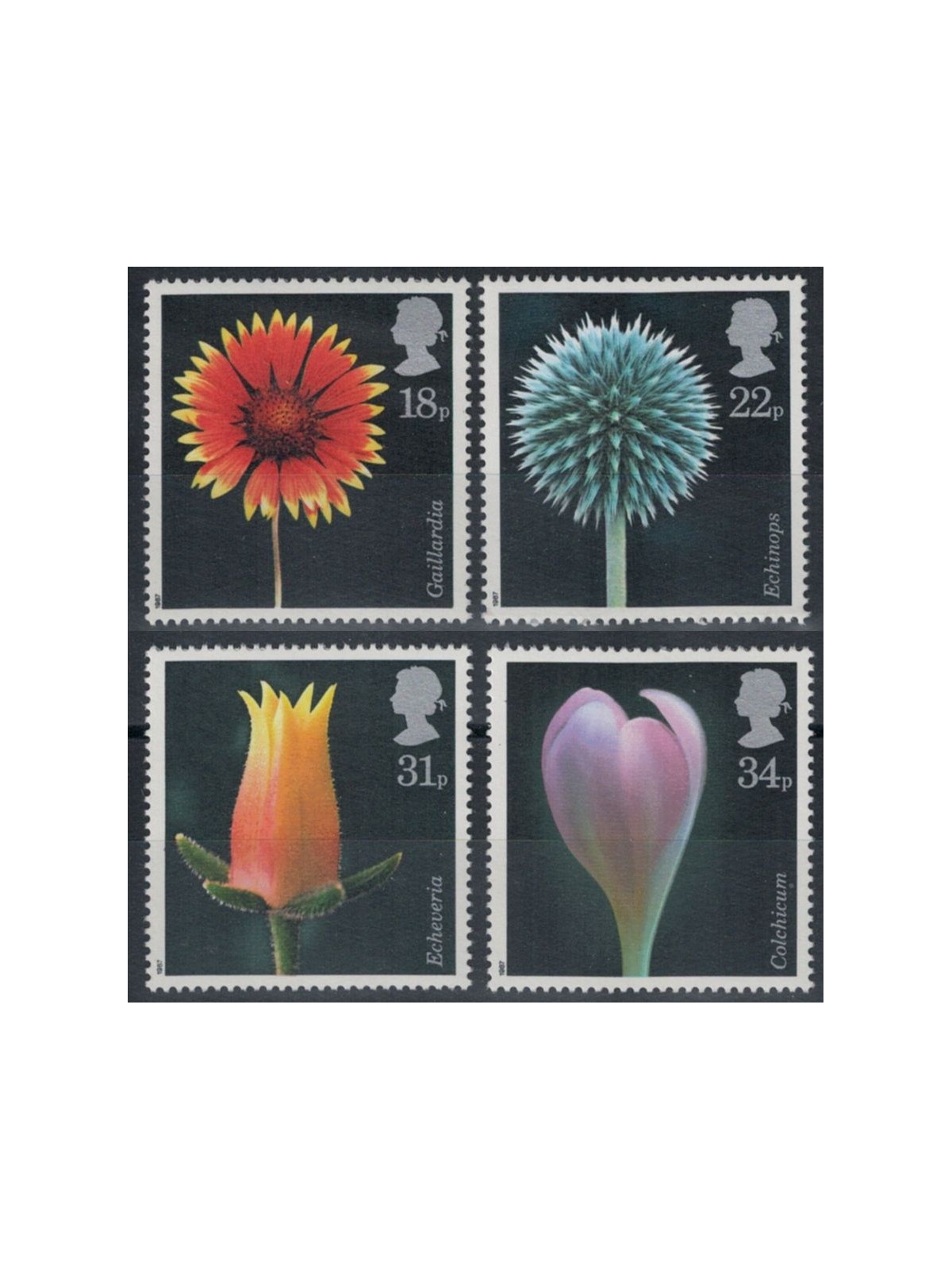 GREAT BRITAIN 1987 Local flora 4v MNH**