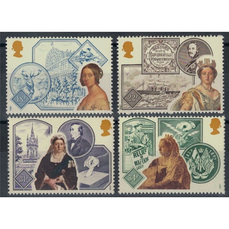 GRAN BRETAGNA 1987 Regina Vittoria 4v MNH**