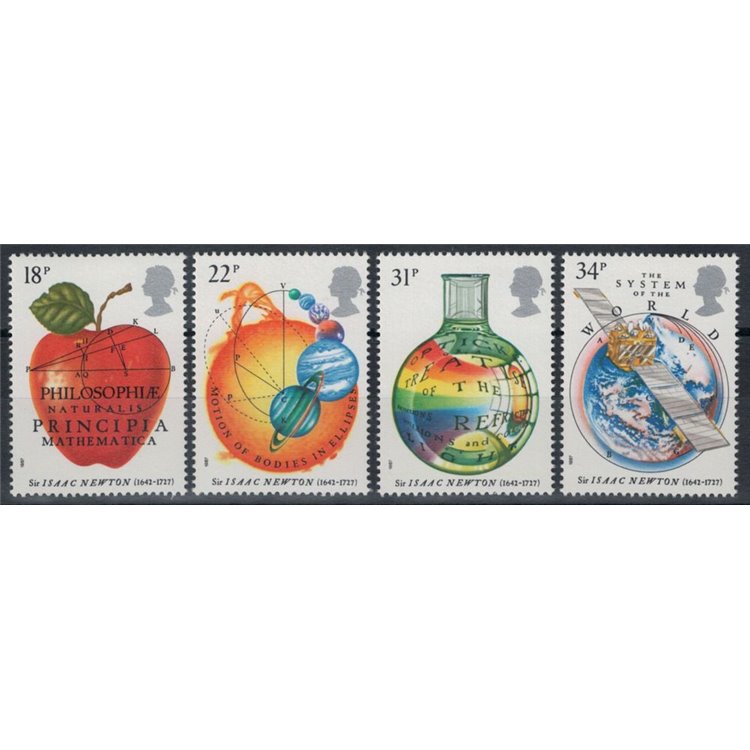 GRAN BRETAGNA 1987 Isaac Newton 4v MNH**
