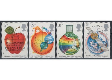 GRAN BRETAGNA 1987 Isaac Newton 4v MNH**