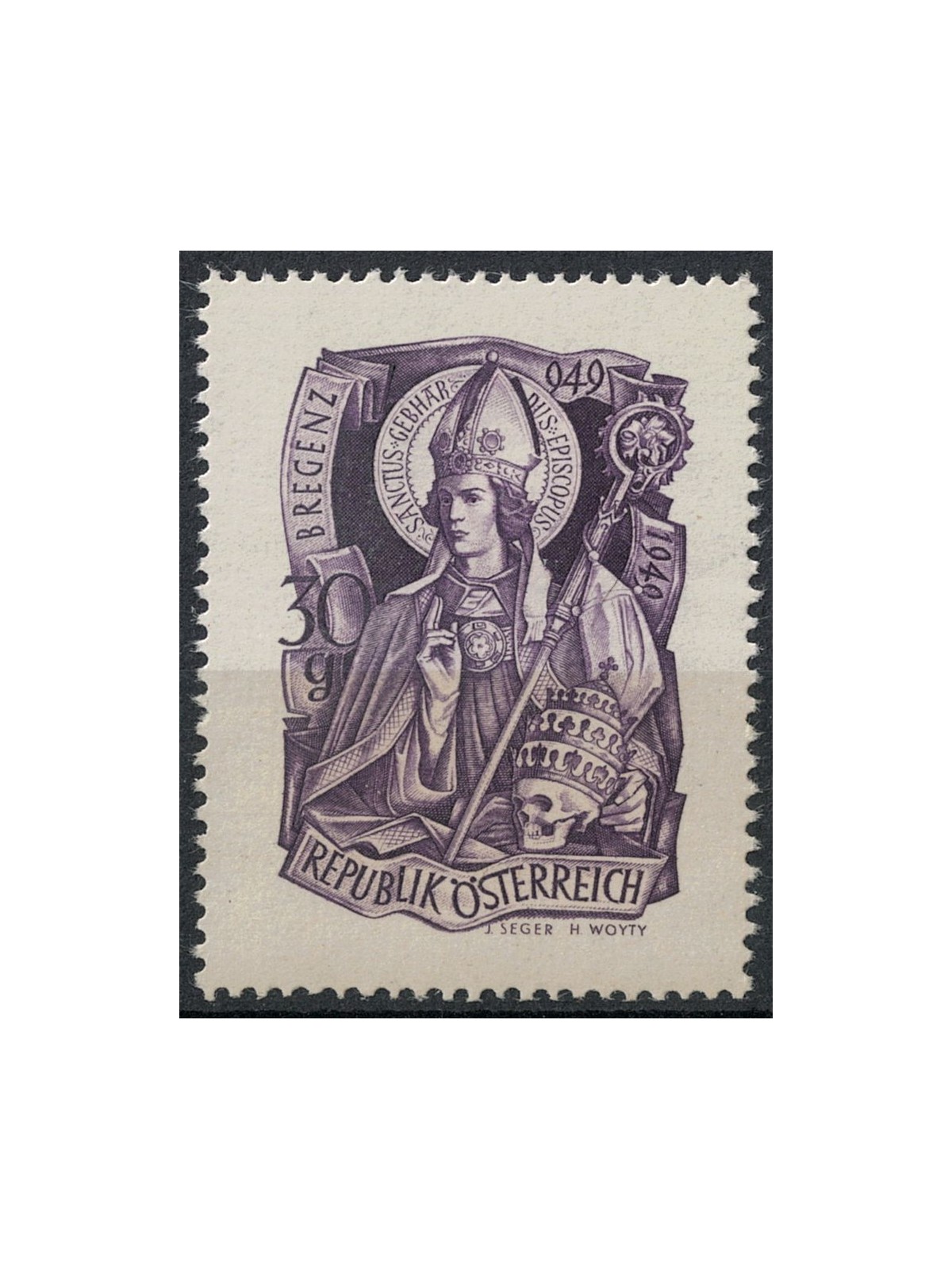 AUSTRIA 1949 San Gerardo MNH**