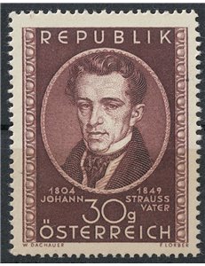 AUSTRIA 1949 Johann Strauss father MNH**
