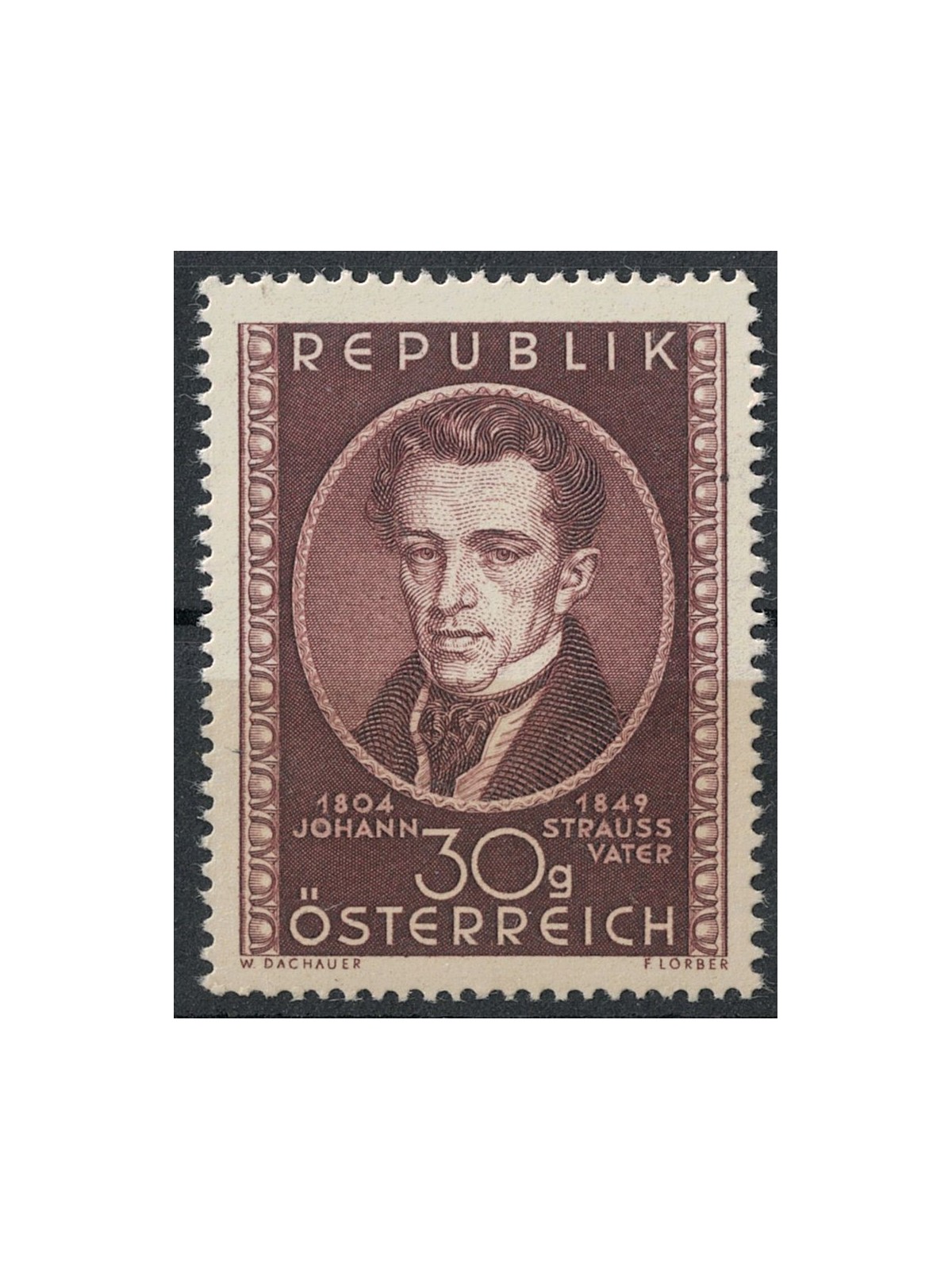AUSTRIA 1949 Johann Strauss father MNH**