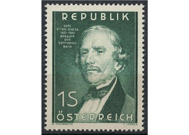 AUSTRIA 1952 Karl Ritter von Ghega MNH**