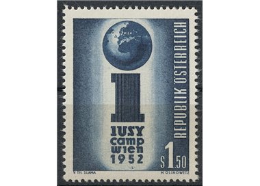 AUSTRIA 1952 IUSY Meeting in Vienna MNH**