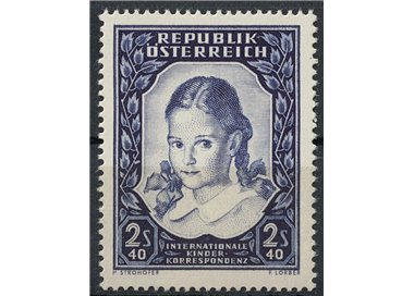 AUSTRIA 1952 Pro correspondence between children MNH**