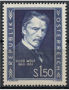 AUSTRIA 1953 Ugo Wolf MNH**