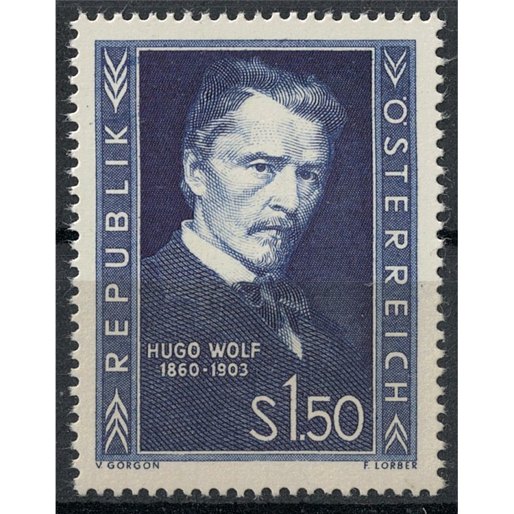 AUSTRIA 1953 Ugo Wolf MNH**