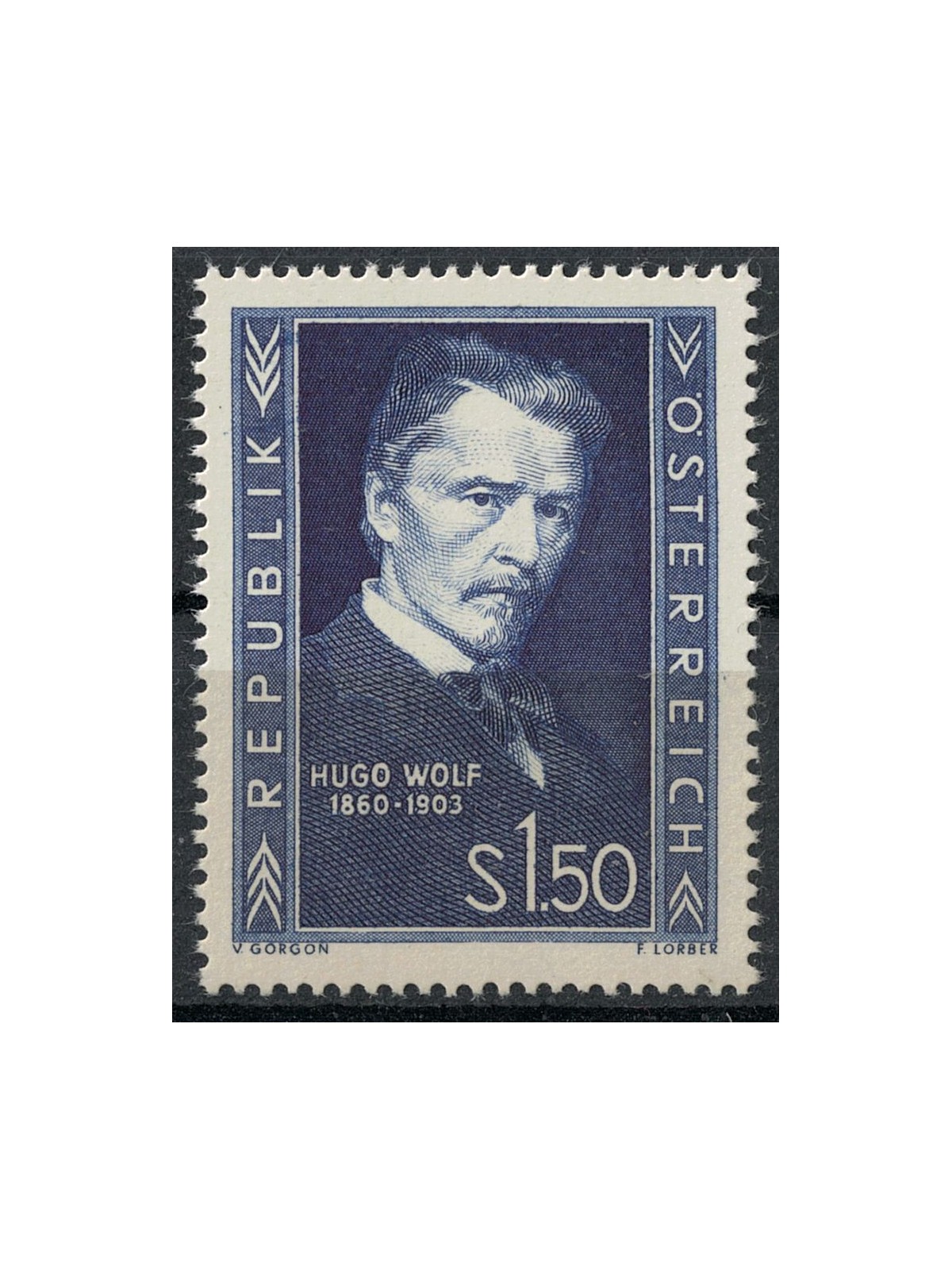 AUSTRIA 1953 Ugo Wolf MNH**