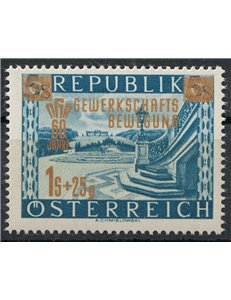 AUSTRIA 1953 Workers' Unionism MNH**