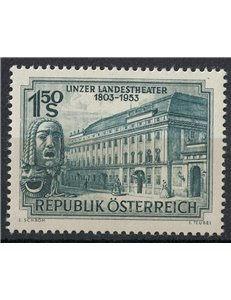 AUSTRIA 1953 Linz Theater MNH**