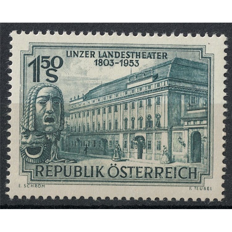 AUSTRIA 1953 Teatro di Linz MNH**