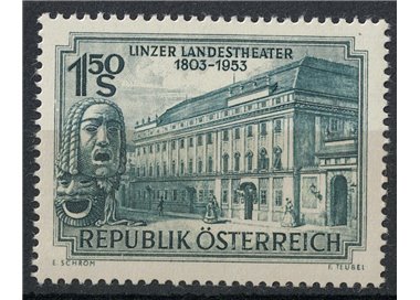 AUSTRIA 1953 Linz Theater MNH**