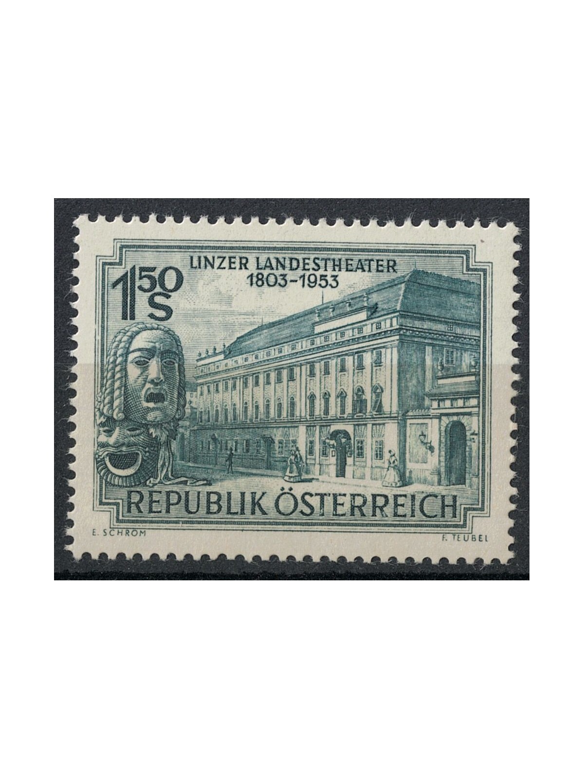 AUSTRIA 1953 Teatro di Linz MNH**