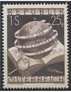 AUSTRIA 1953 Stamp Day MNH**