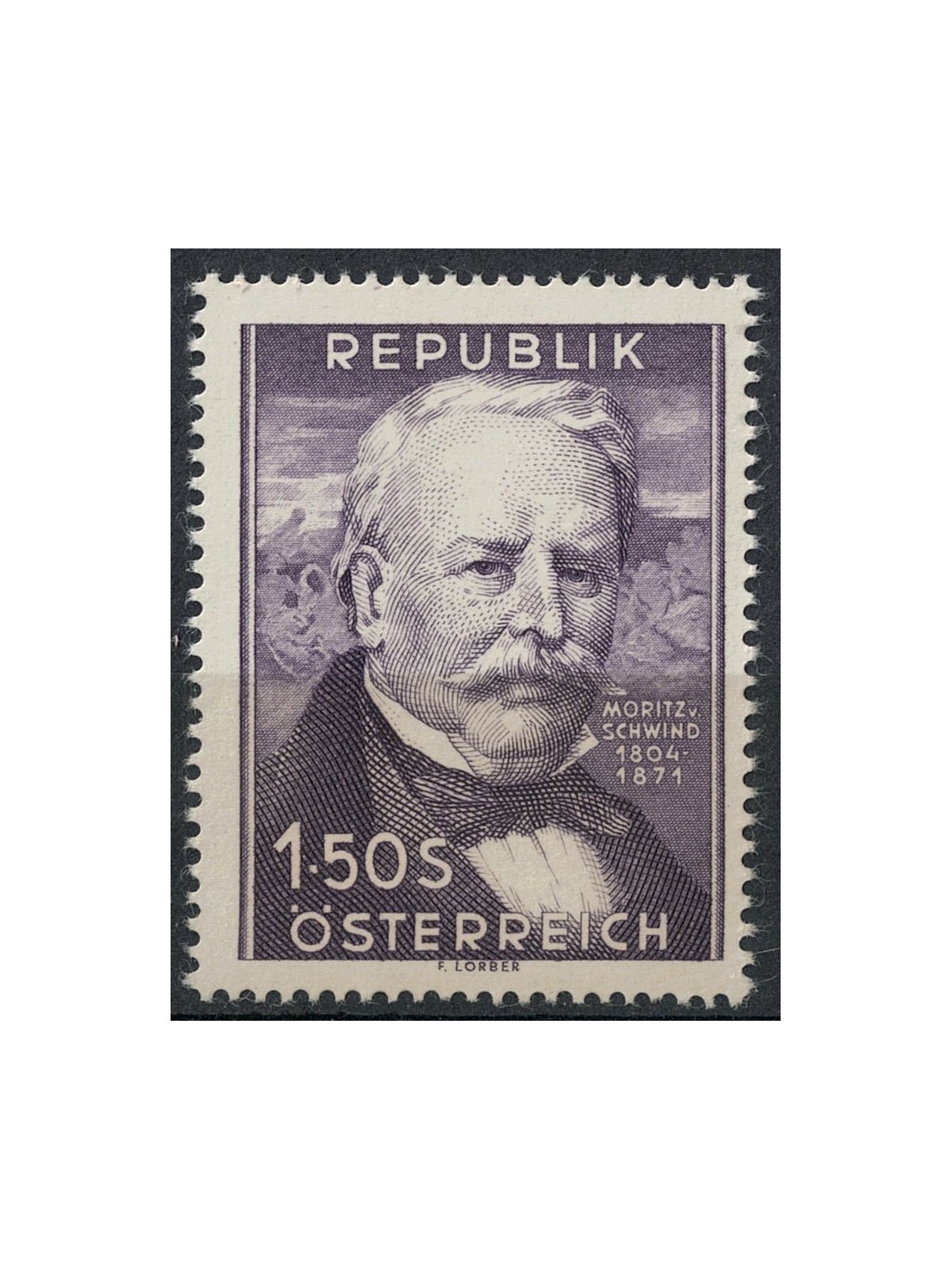 AUSTRIA 1954 Moritz Von Schwind MNH**