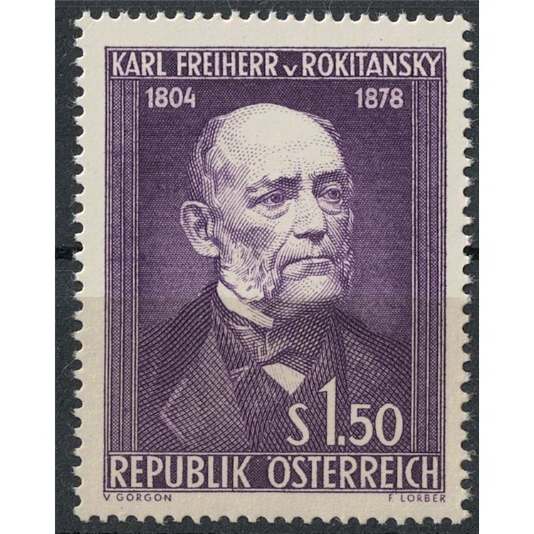 AUSTRIA 1954 Karl Freiherr von Rokitansky MNH**