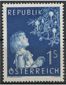 AUSTRIA 1954 Natale MNH**