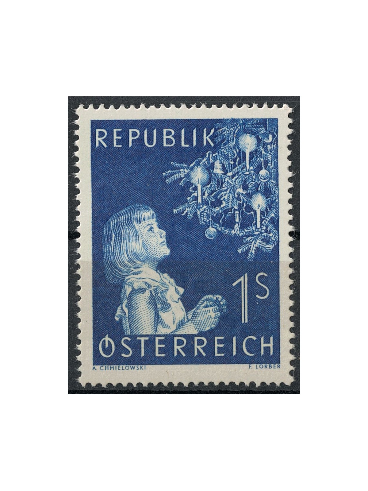 AUSTRIA 1954 Christmas MNH**