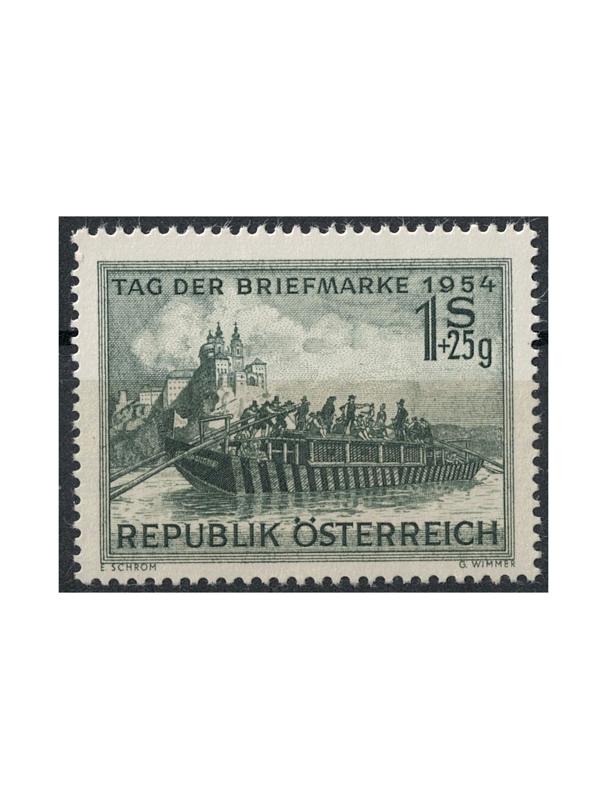 AUSTRIA 1954 Giornata del Francobollo MNH**